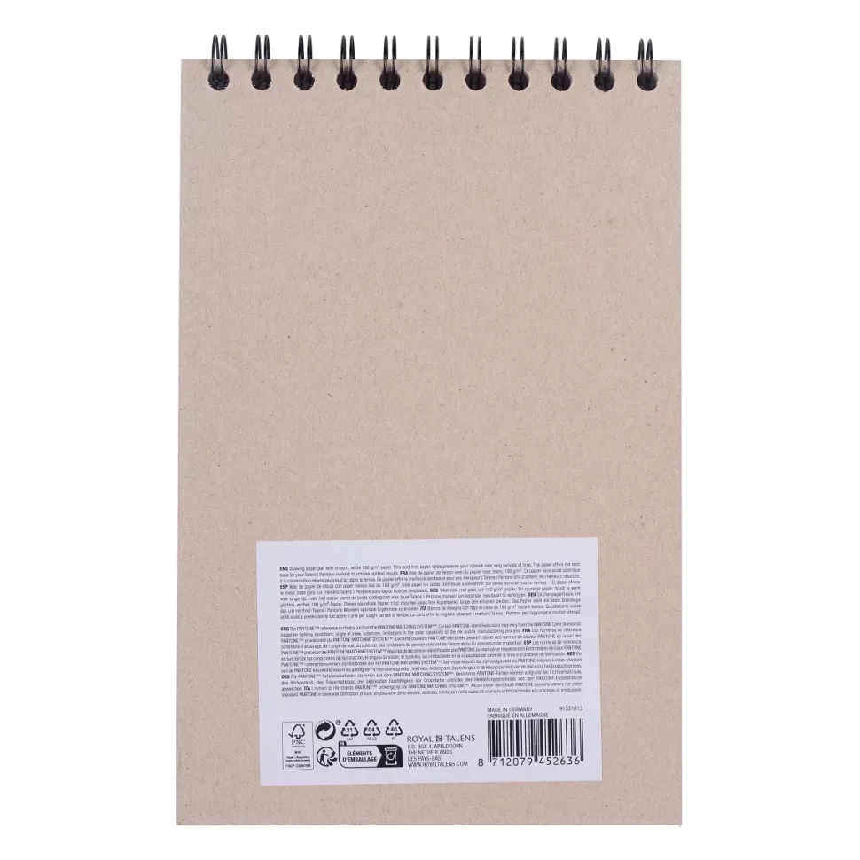 Cuaderno bocetos Talens Pantone A5 180 g/m²