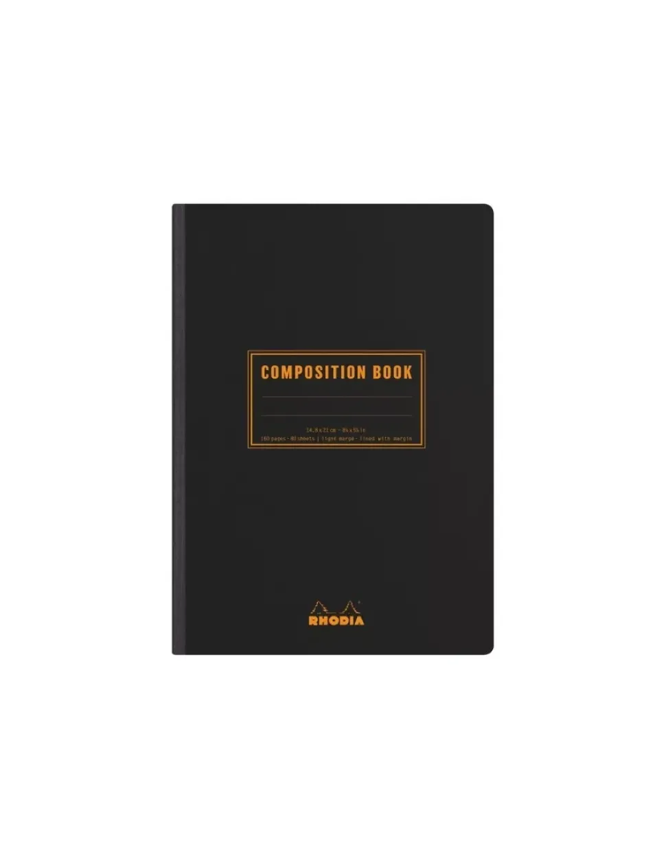 Cuaderno Composición Negro Cuadrícula Rhodia A5