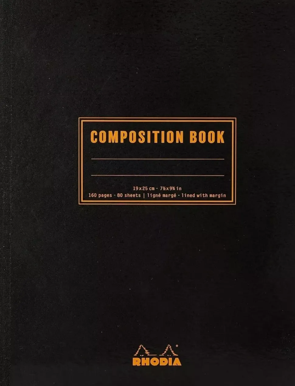 Cuaderno Composición Negro Rhodia B5
