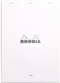 Cuaderno con líneas blanco Plus Rhodia A4