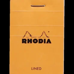 Cuaderno con líneas naranja Rhodia 5x7cm