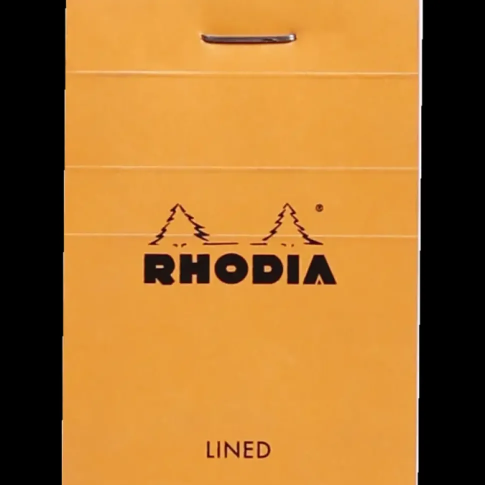 Cuaderno con líneas naranja Rhodia 5x7cm