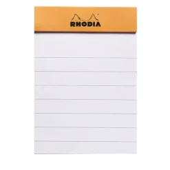 Cuaderno con líneas naranja Rhodia 5x7cm