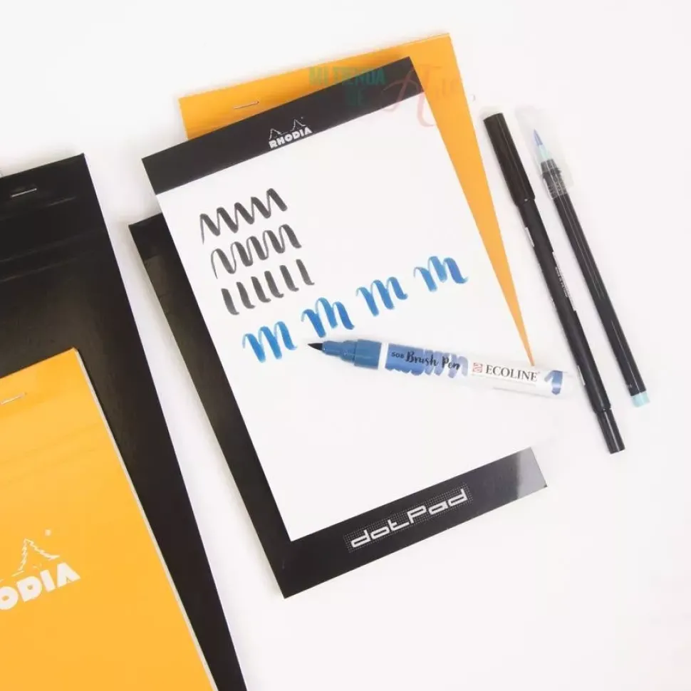 Cuaderno con puntos naranja A5 Rhodia