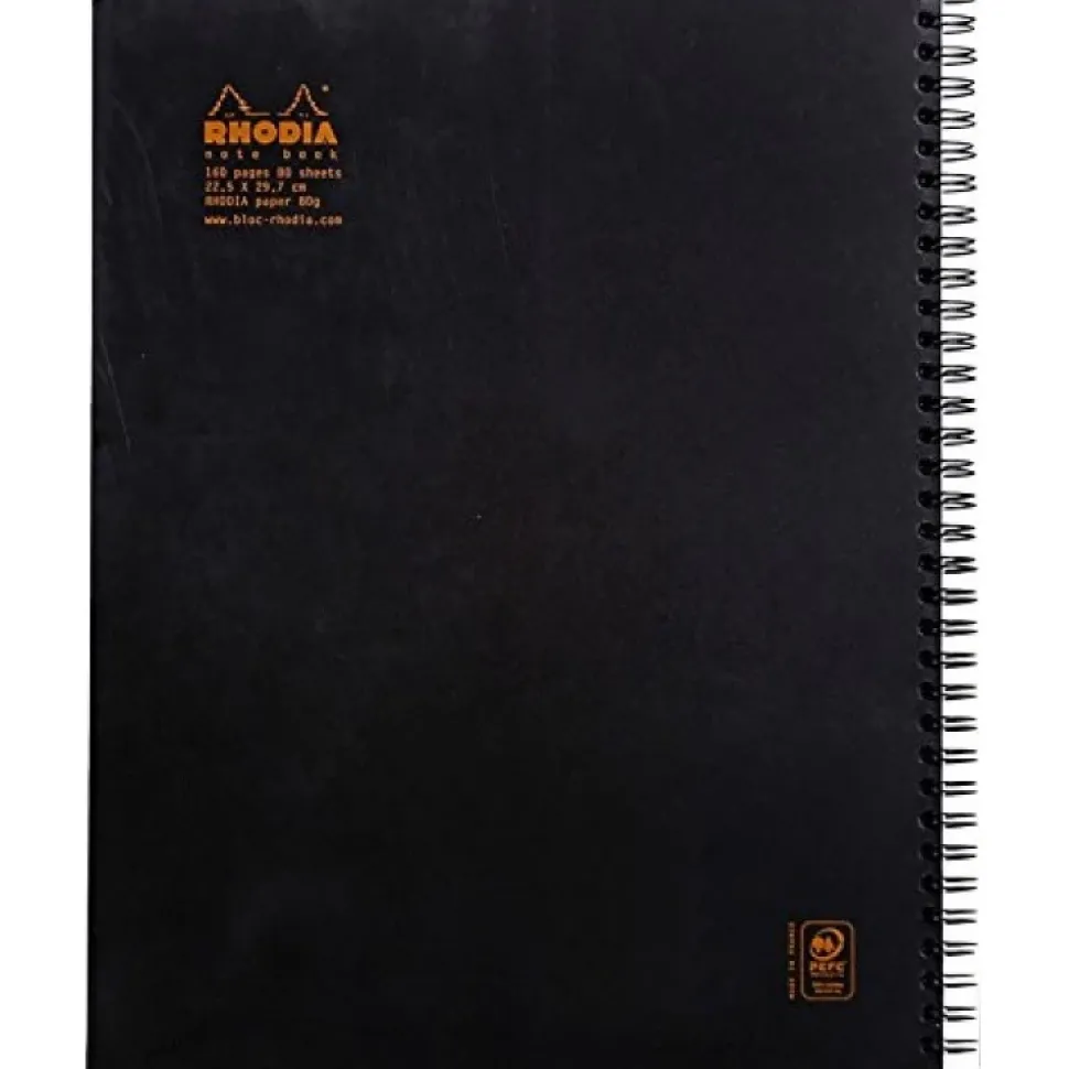 Cuaderno Cuadrícula Negro Rhodia A4
