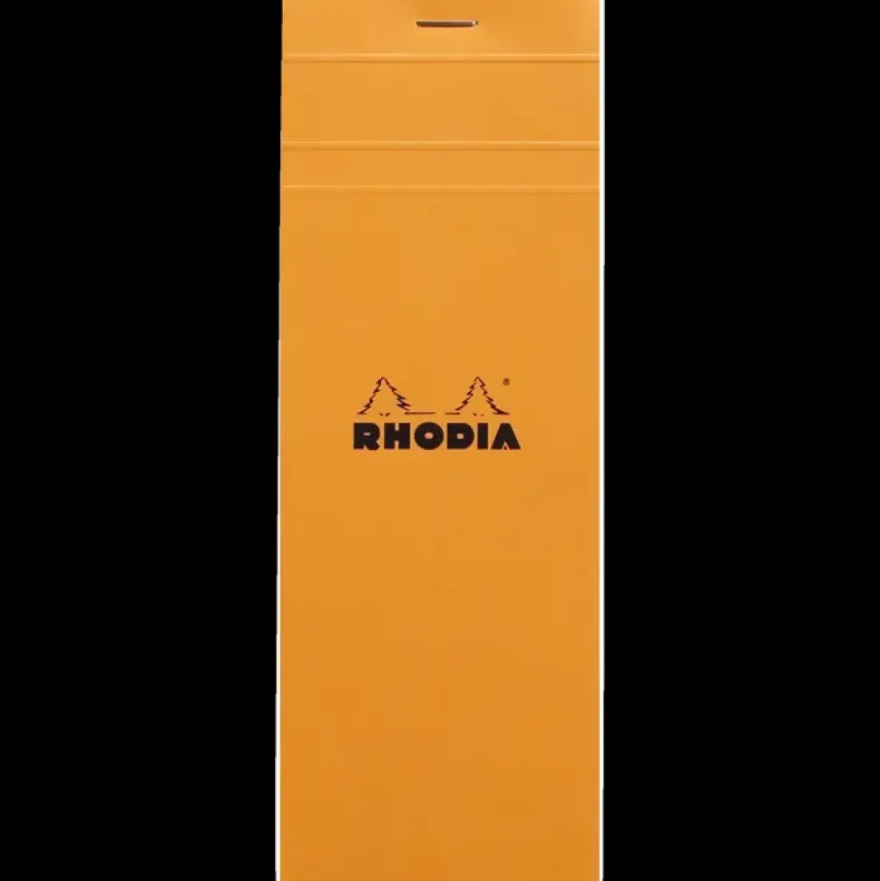 Cuaderno cuadros naranja Rhodia 7,4x21cm