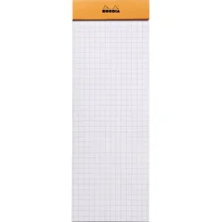 Cuaderno cuadros naranja Rhodia 7,4x21cm