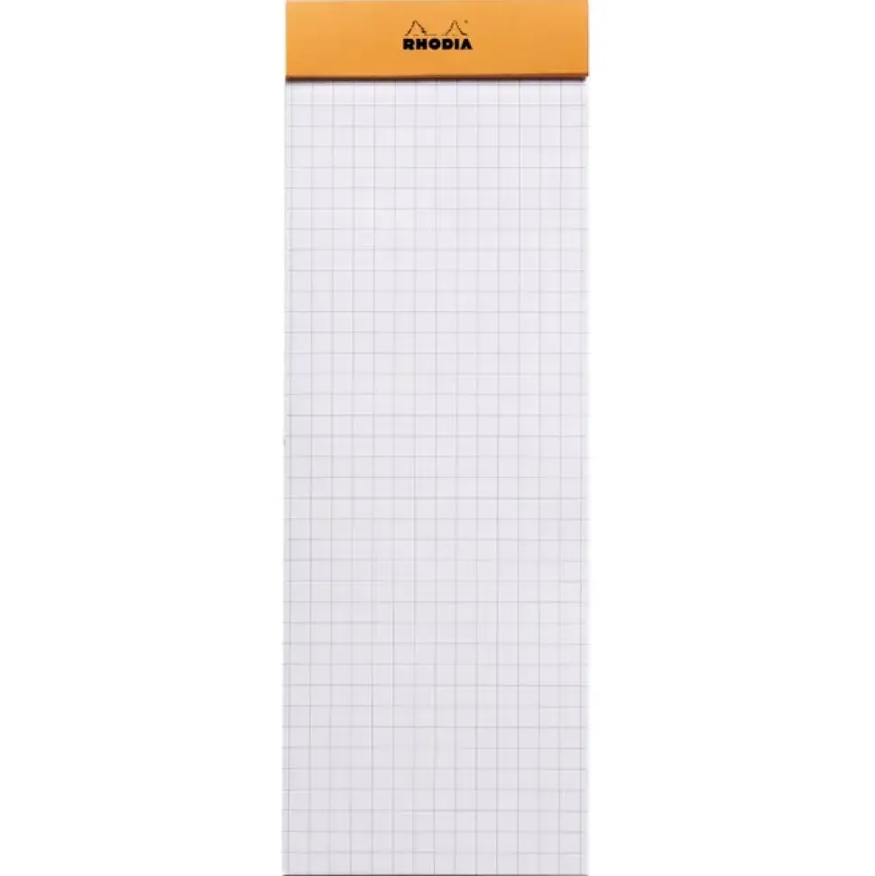 Cuaderno cuadros naranja Rhodia 7,4x21cm
