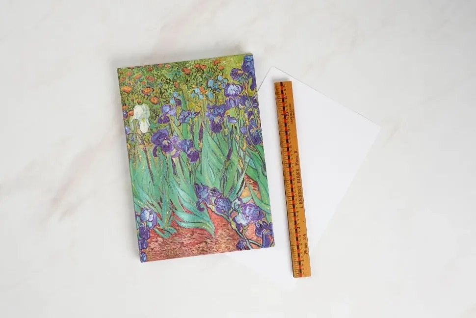 Cuaderno de dibujo liso Lirios de Van Gogh Paperblanks 20,5x30cm 200g/m²