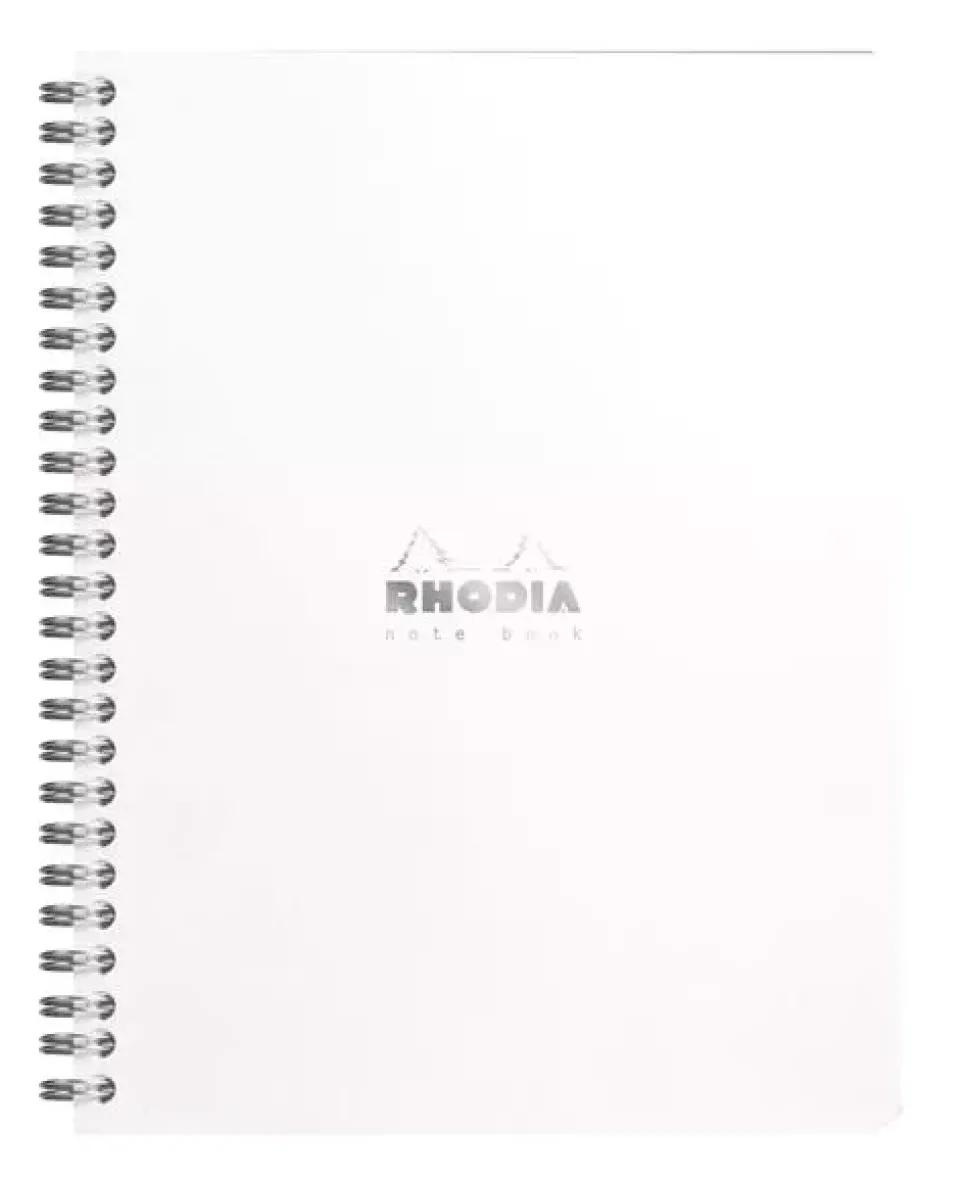 Cuaderno de espiral cuadrícula blanco Rhodia 16x21cm