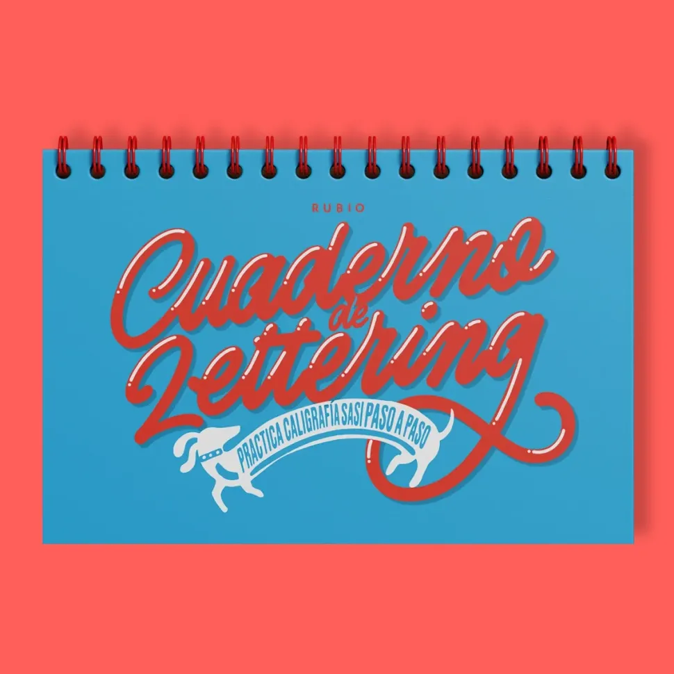 Cuaderno de Lettering paso a paso Rubio