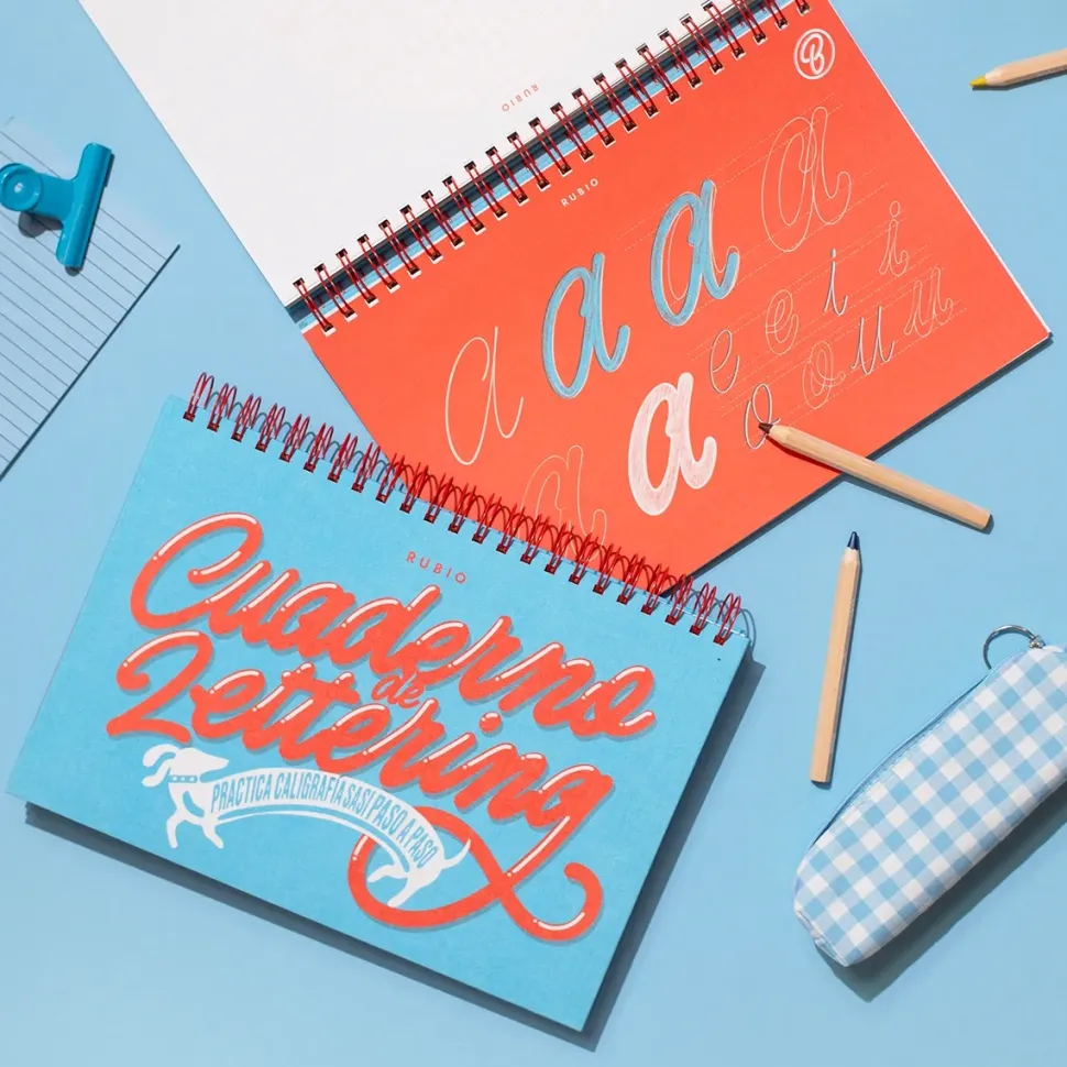 Cuaderno de Lettering paso a paso Rubio