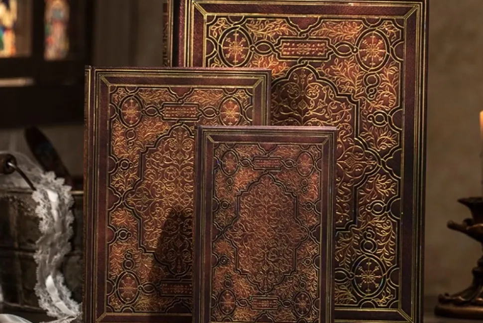 Cuaderno de tapa dura Grande liso Hierro y Vapor Paperblanks 20,5x30cm 120g/m²