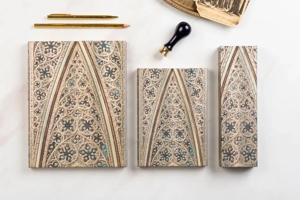 Cuaderno de tapa dura Midi liso Bóveda de la Catedral de Milán Paperblanks 12x18cm 120g/m²