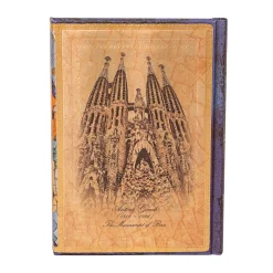 Cuaderno de tapa dura Midi rayado Gaudí, Manuscrito de Reus Paperblanks 12x18cm 120g/m²