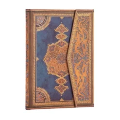 Cuaderno de tapa dura Midi liso Safavid Índigo Paperblanks 12x18cm 120g/m²