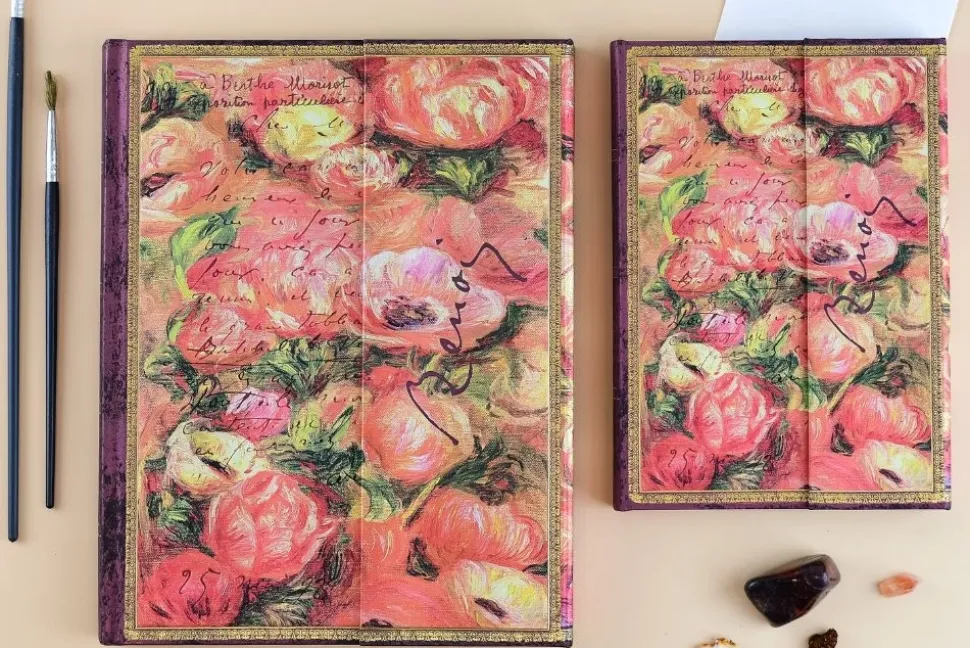 Cuaderno de tapa dura Midi rayado Renoir, Carta a Marisot Paperblanks 12x18cm 120g/m²