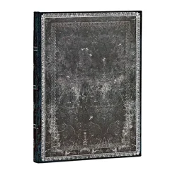 Cuaderno de tapa dura Midi rayado Acero Medianoche Paperblanks 12x18cm 120g/m²