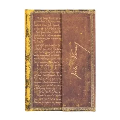 Cuaderno de tapa dura Mini rayado Verne, La Vuelta al Mundo Paperblanks 9x14cm 85g/m²