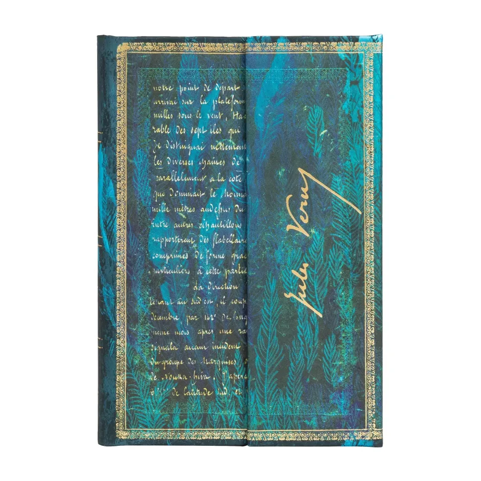 Cuaderno de tapa dura Mini rayado Verne, Veinte Mil Leguas Paperblanks 9x14cm 85g/m²