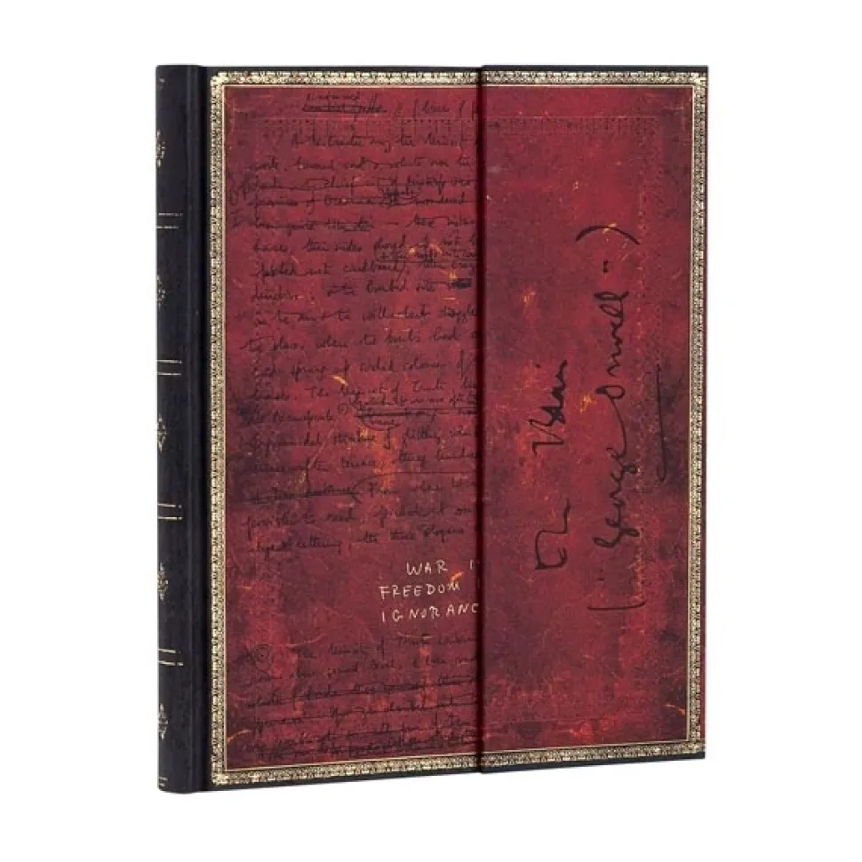 Cuaderno de tapa dura Ultra rayado Orwell, 1984 Paperblanks 17,5x23cm 120g/m²