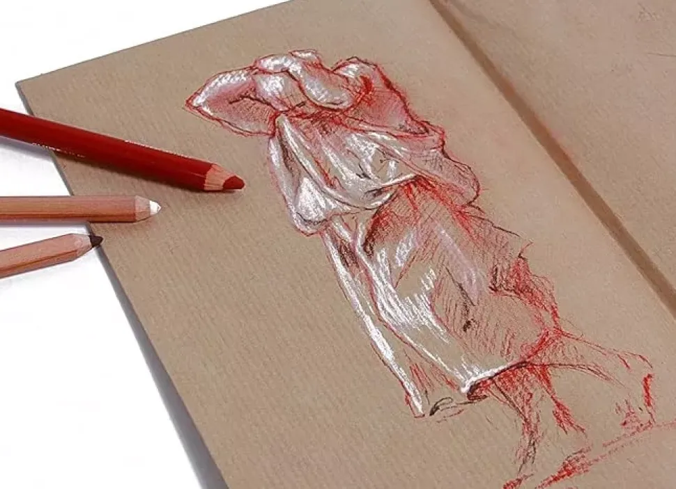 Cuaderno dibujo Sketchbook Kraft Clairefontaine 21x29cm