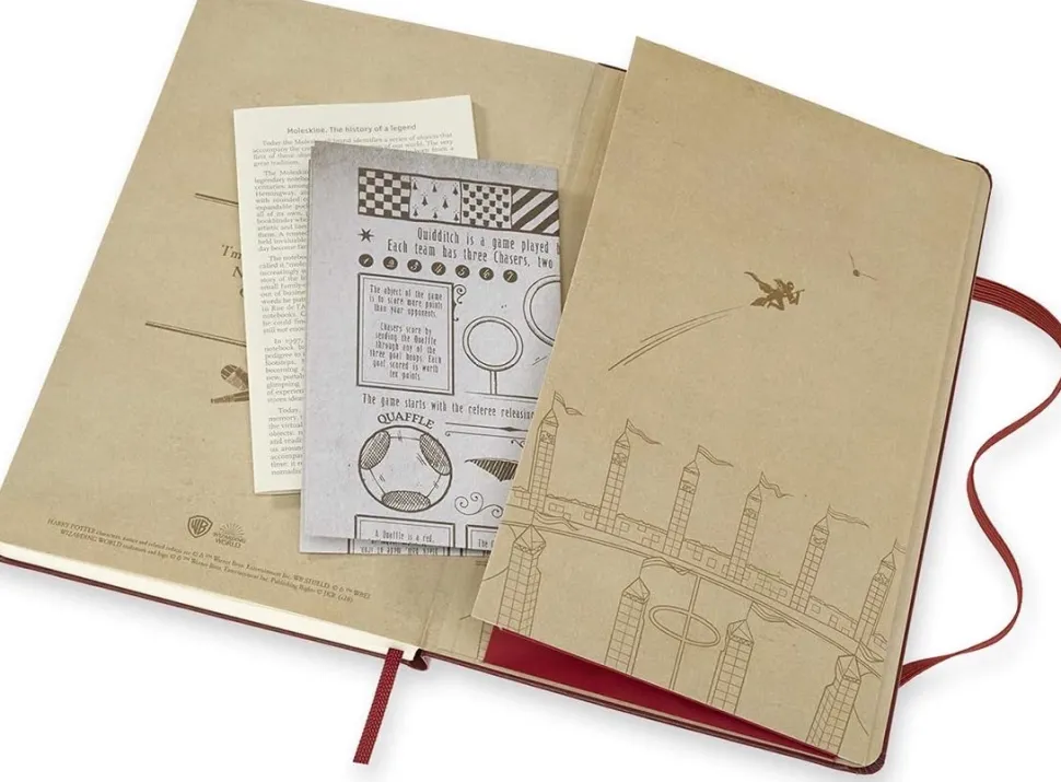 Cuaderno edición limitada Quidditch Harry Potter 13x21cm Moleskine