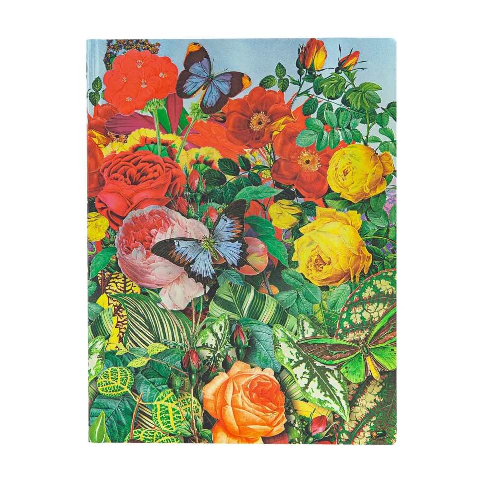 Cuaderno Flexi Ultra liso Jardín de Mariposas Paperblanks 17,5x23cm 100g/m²