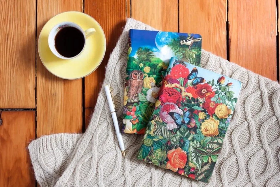 Cuaderno Flexi Ultra liso Jardín de Mariposas Paperblanks 17,5x23cm 100g/m²
