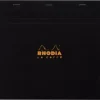 Cuaderno Grapado Cuadrícula Negro Rhodia 21x21cm