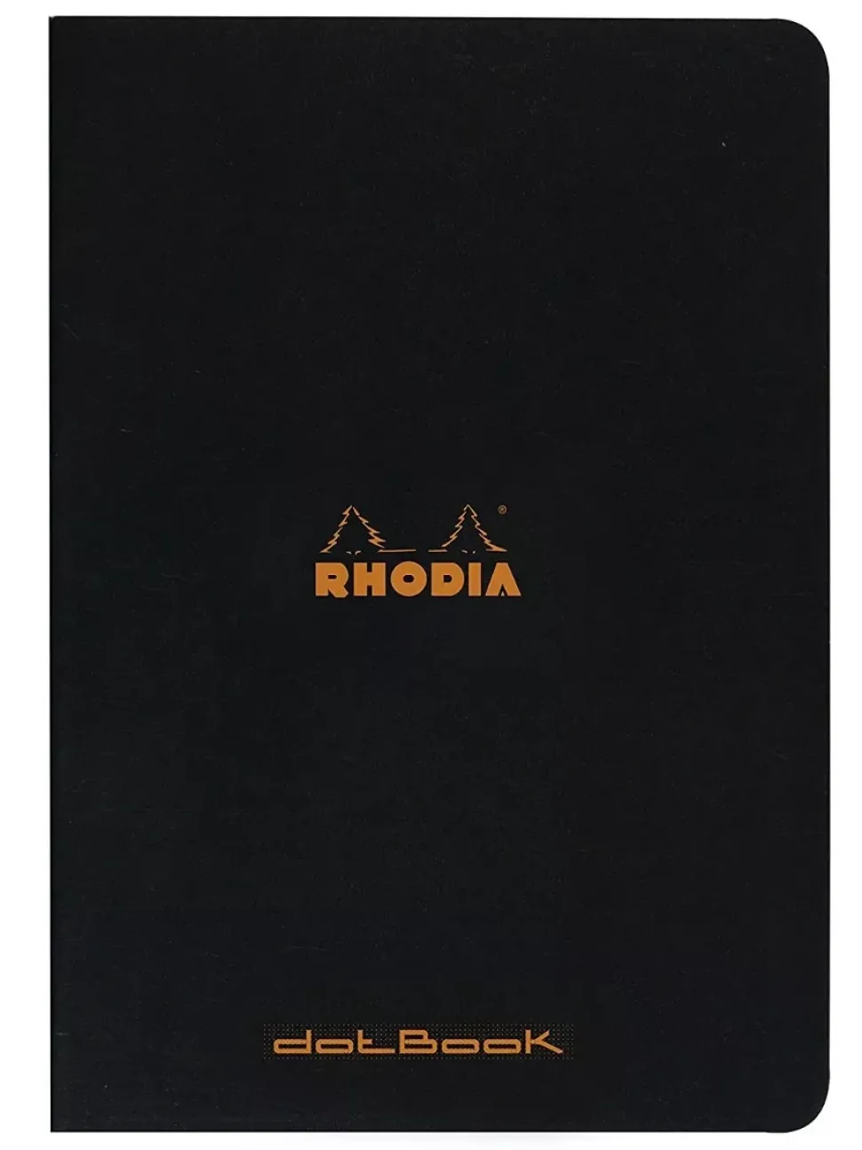 Cuaderno grapado lateral con puntos Negro A4 Rhodia