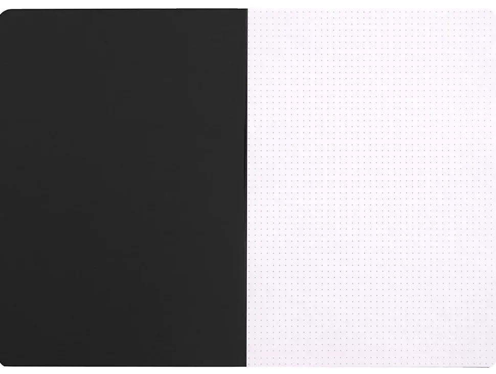 Cuaderno grapado lateral con puntos Negro A4 Rhodia