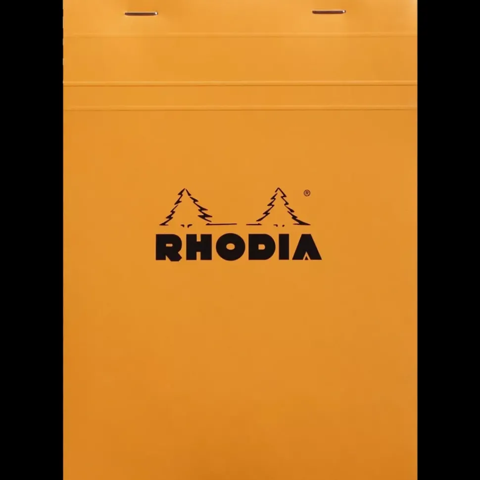 Cuaderno hojas con cuadrícula naranja Plus Rhodia A5