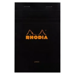 Cuaderno hojas con líneas negro Plus Rhodia 11x17cm