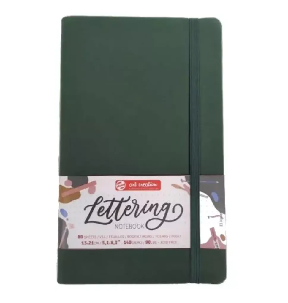 Cuaderno Lettering Verde 140 g/m² 13x21cm Art Creation