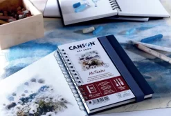 Cuaderno Mi-Teintes Tapa Dura Grano Fino/Alevolada Canson A5 160g/m²