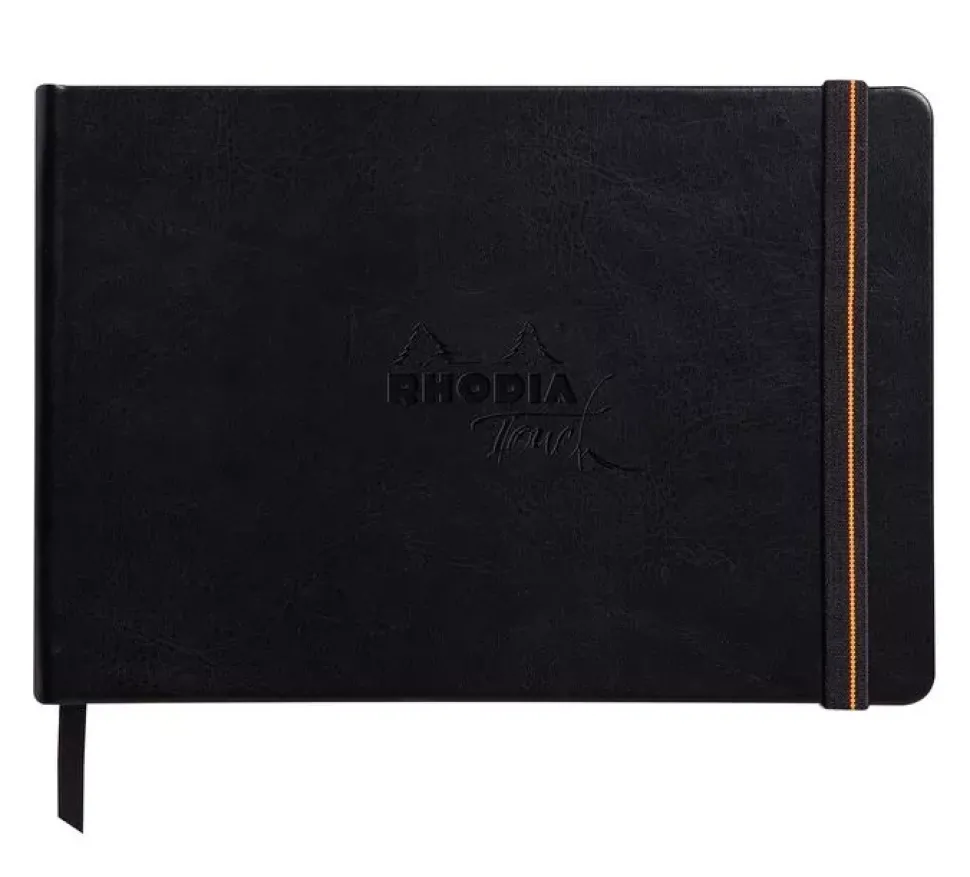 Cuaderno Mixed Media Artbook apaisado negro Rhodia A5
