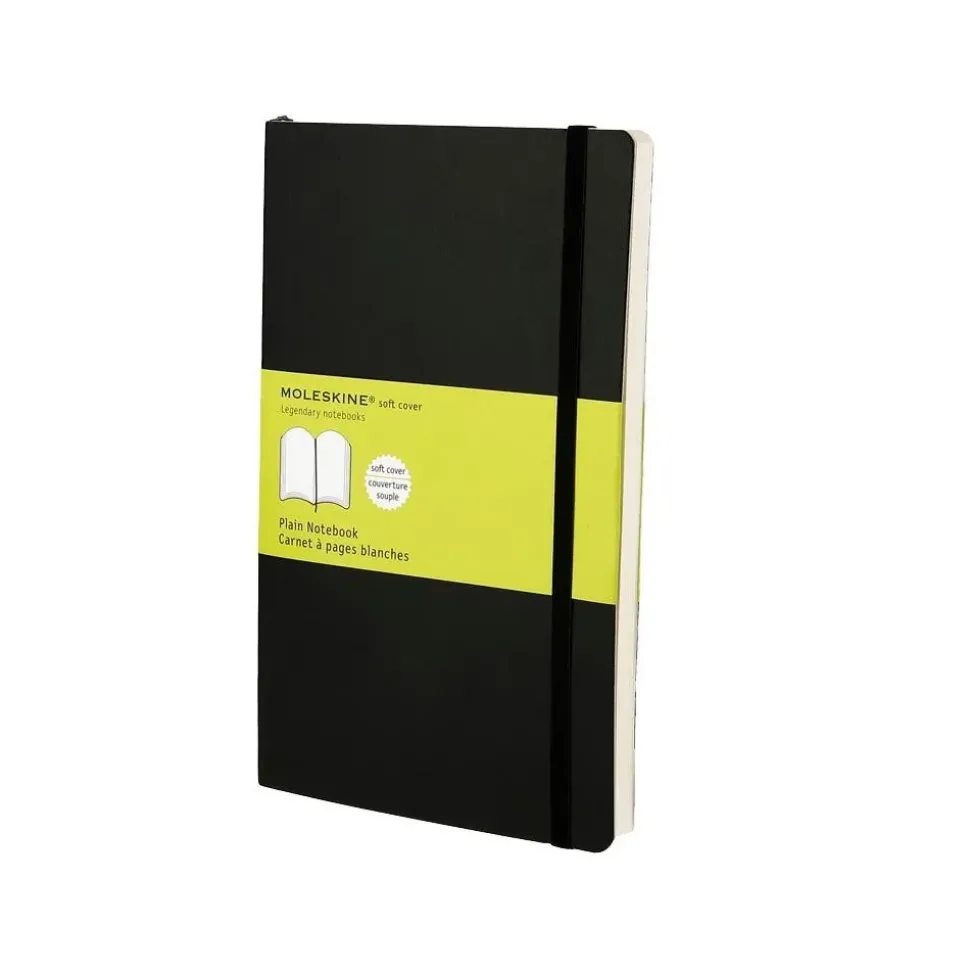 Cuaderno Negro Clásico Tapa Blanda Lisa 13x21cm Moleskine