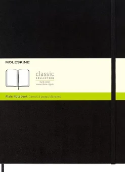 Cuaderno negro tapa dura liso Classic Moleskine 21x28cm