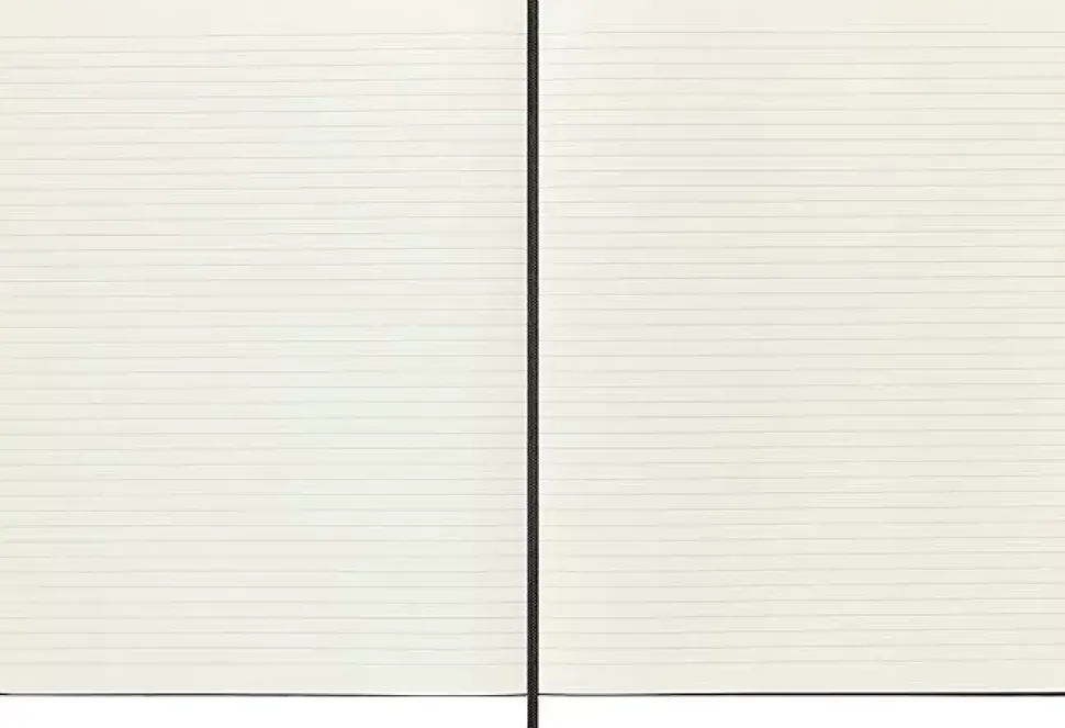 Cuaderno negro tapa dura rayas Classic Moleskine 21x28cm