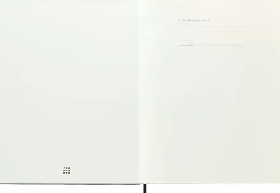 Cuaderno negro tapa dura cuadrícula Classic Moleskine 21x28cm