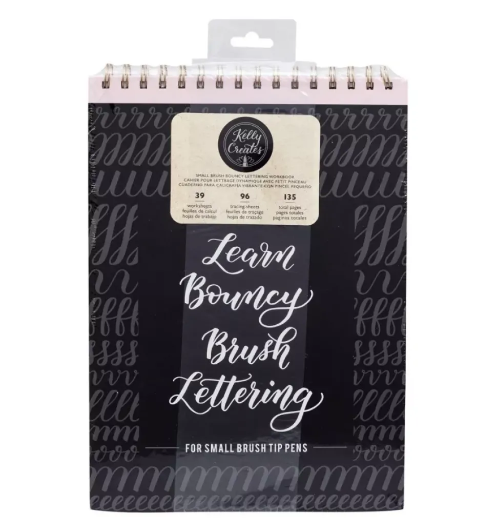 Cuaderno para caligrafía vibrante con pincel fino Kelly Creates