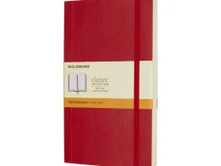 Cuaderno Rojo escarlata Clásico Tapa Blanda Rayas 13x21cm Moleskine