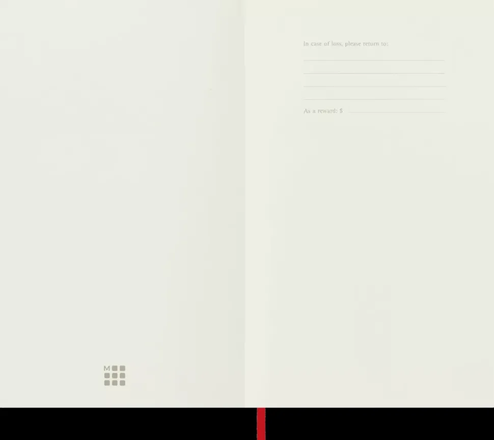 Cuaderno Rojo escarlata Clásico Tapa Blanda Lisa 13x21cm Moleskine