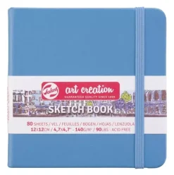 Cuaderno Sketch Book Azul Lago 140 g/m² Art Creation 12x12cm