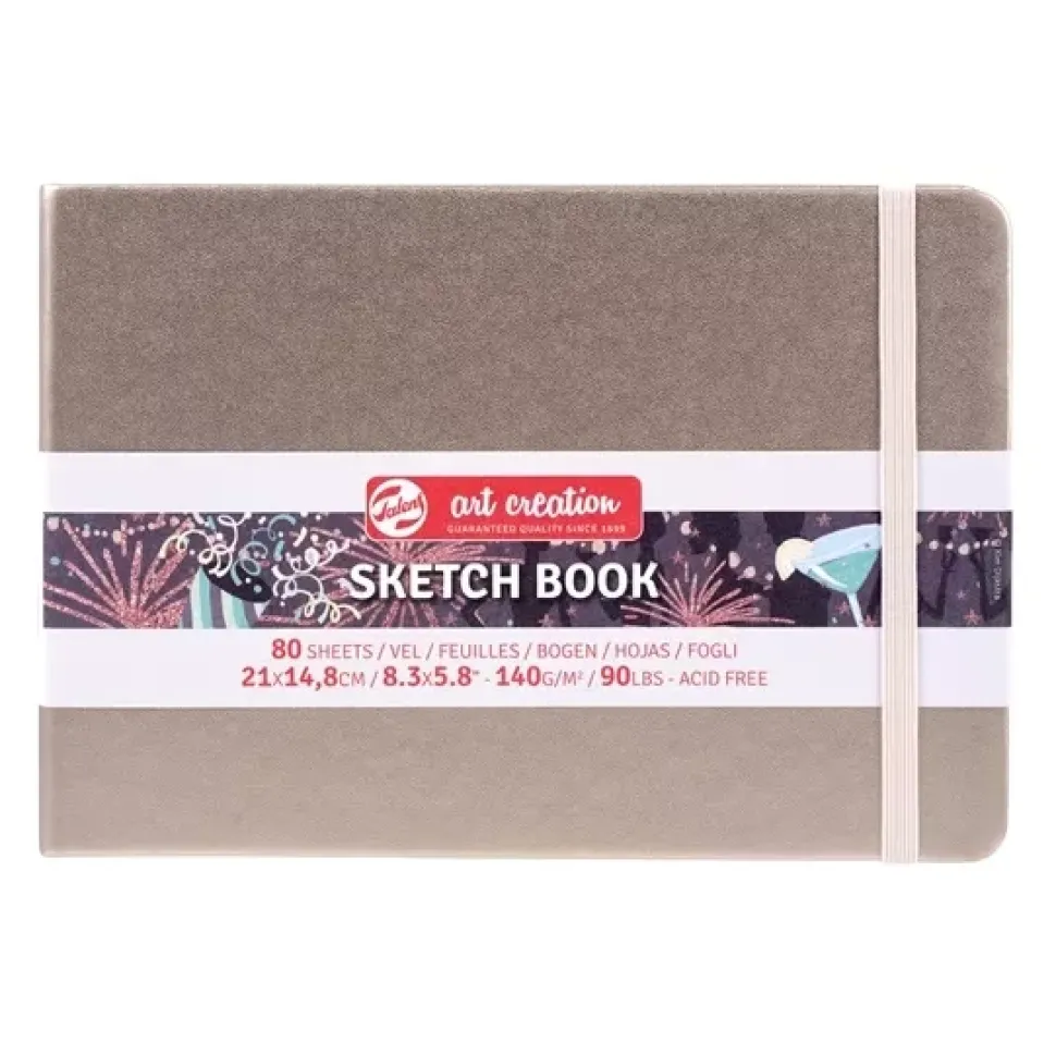 Cuaderno Sketch Book Champán Rosa 140 g/m² Art Creation 21x14,8cm