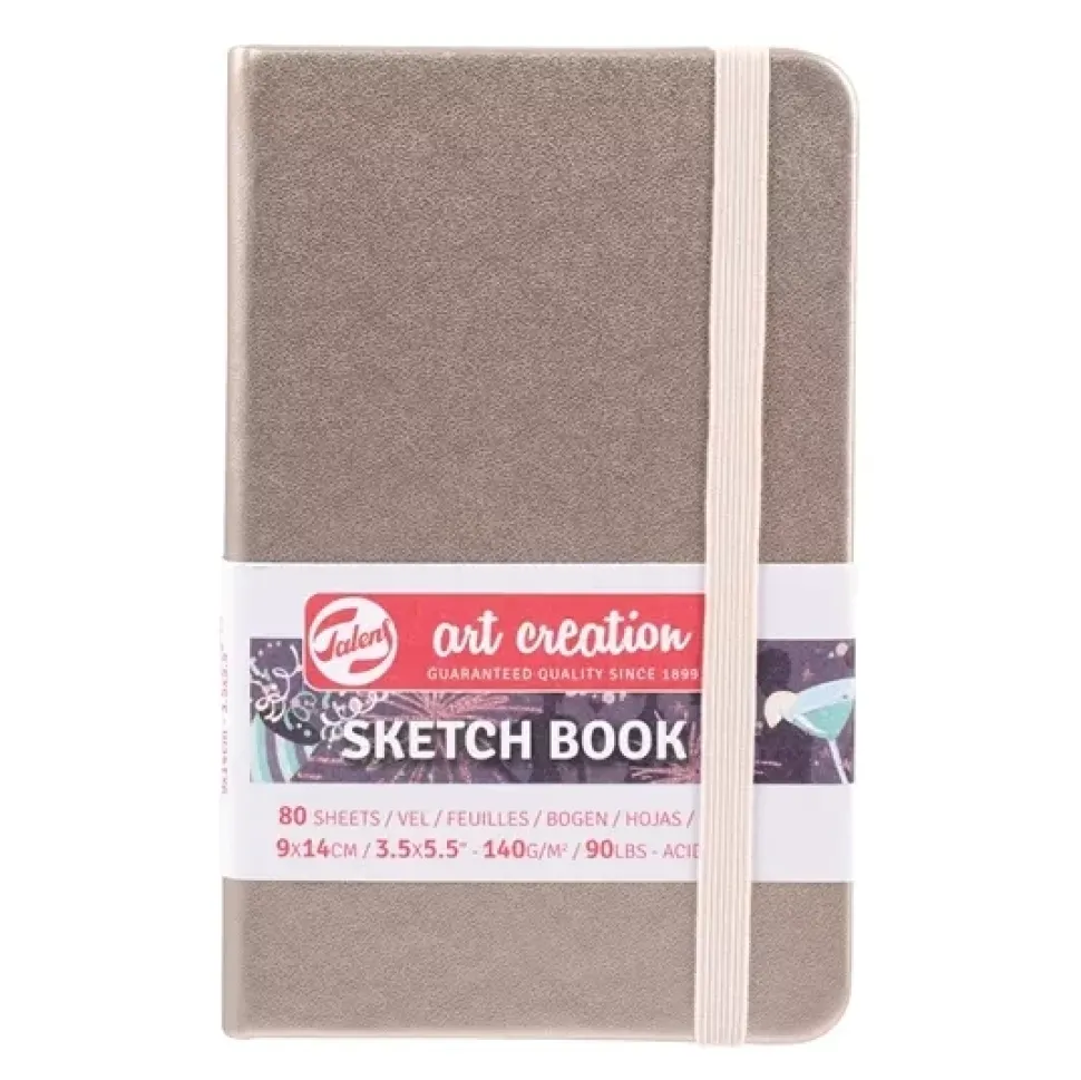 Cuaderno Sketch Book Champán Rosa 140 g/m² Art Creation 9x14cm