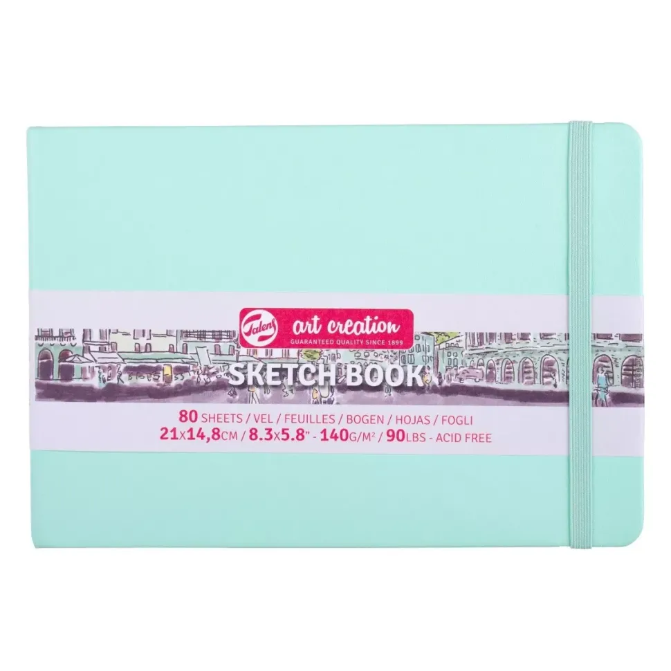 Cuaderno Sketch Book Menta Fresca 140 g/m² Art Creation 21x14,8cm