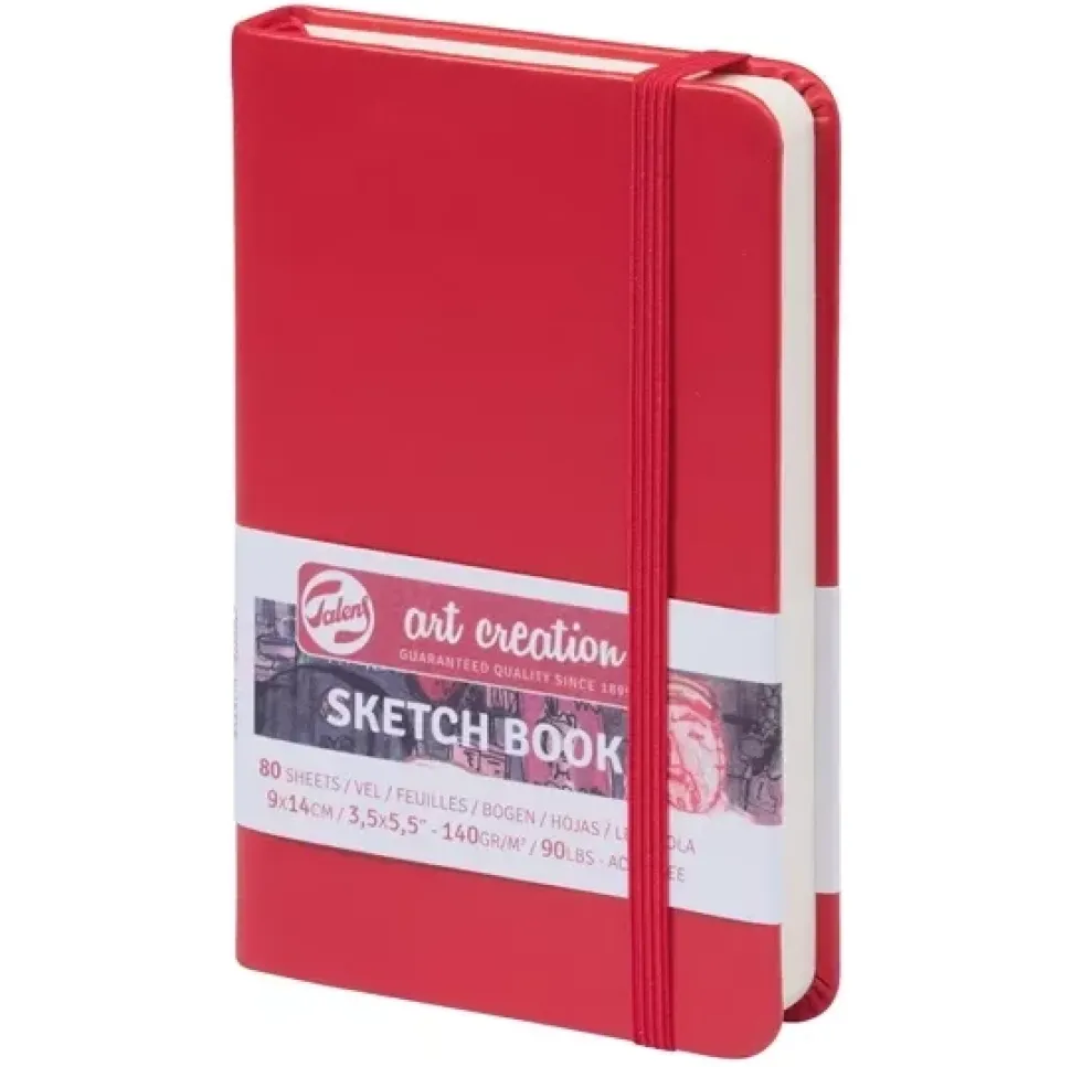 Cuaderno Sketch Book Rojo 140 g/m² Art Creation 9x14cm