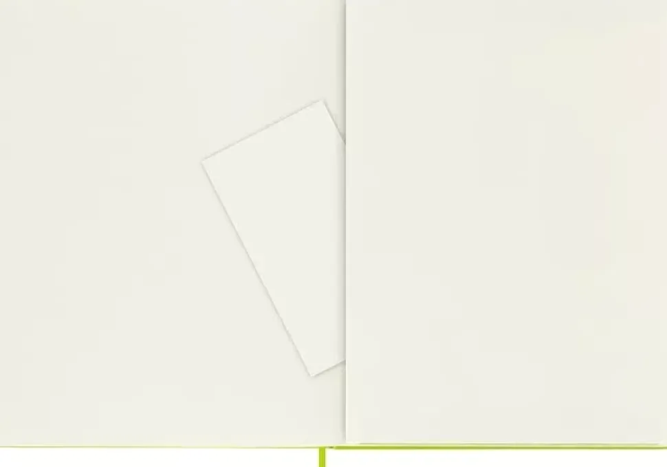 Cuaderno verde limón tapa dura rayada Classic Moleskine 19x25cm
